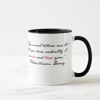 Mug "Vous devez me permettre de vous dire…" M. Darcy