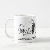 Mug Vous Devriez Vérifier Vos E-Mails - Je Vous Ai Ren (Gauche)