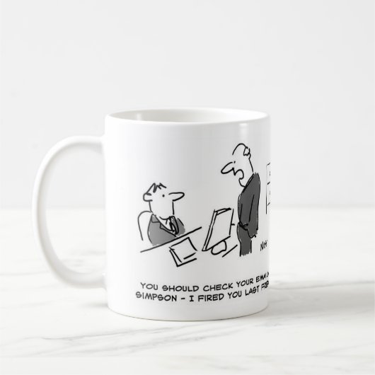 Mug Vous Devriez Vérifier Vos E-Mails - Je Vous Ai Ren (Gauche)