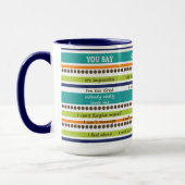 Mug VOUS DITES / DIEU DIT — Versets bibliques inspiran (Gauche)