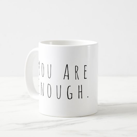 Mug VOUS EN ÊTES ASSEZ | Graphique d'art Word inspirat (Devant gauche)