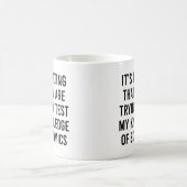 Mug Vous essayez de tester ma connaissance de l'économ (Centre)