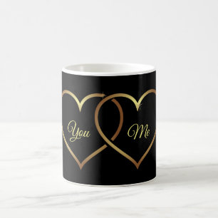 Mug Vous et moi Coeurs d'or Romance