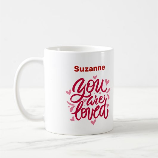 Mug Vous Êtes Aimé La Main Lettrée (Gauche)