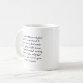 Mug Vous êtes aimés au-delà de votre capacité à compre (Devant gauche)
