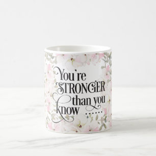 Mug "Vous êtes alors plus fort... Chrétien floral/Bi