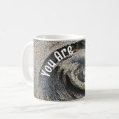 Mug Vous Êtes Apprécié Rustic Brown Employé En Mosaïqu (Devant gauche)
