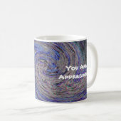 Mug Vous Êtes Apprécié Spiral Bleu Spiral Swirl Appréc (Devant droit)