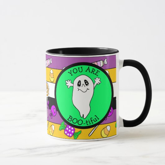 Mug Vous êtes Bo-tiful, Ghost Pun, Halloween (Droite)