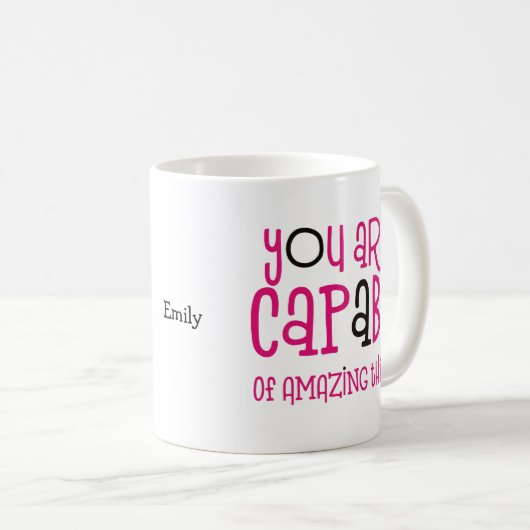 Mug Vous Êtes Capable D'Utiliser Le Nom De Devis ThIng (Devant droit)