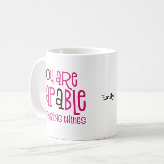 Mug Vous Êtes Capable D'Utiliser Le Nom De Devis ThIng (Devant gauche)