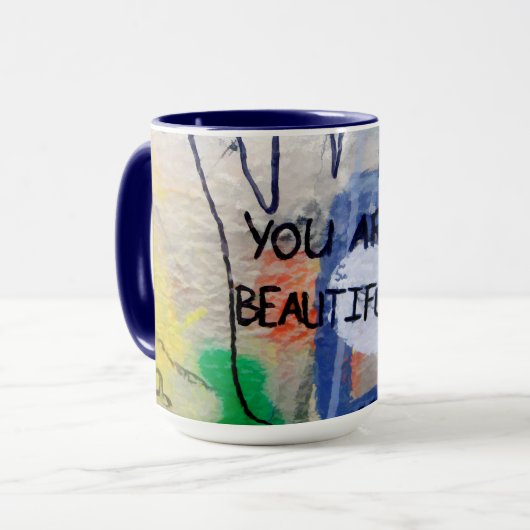 Mug Vous Êtes De Beaux Graffitis (Devant gauche)