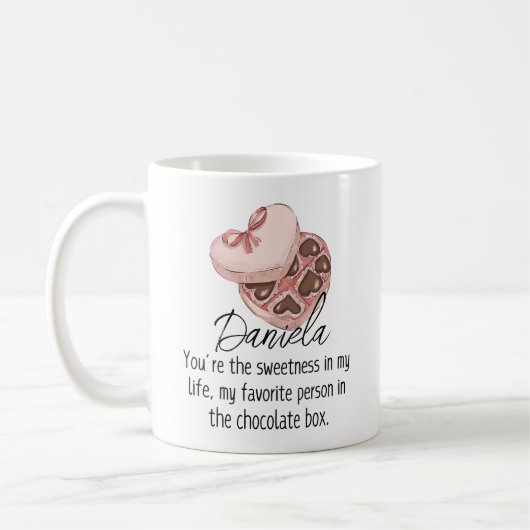 Mug Vous êtes douceur dans ma vie Boug de café cadeau (Gauche)