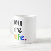 Mug Vous êtes en sécurité (Devant gauche)