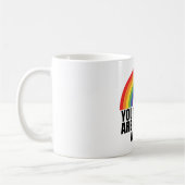 Mug Vous êtes en sécurité avec moi Fierté arc-en-ciel (Gauche)