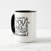Mug Vous Êtes Forte Belle Motivation (Devant gauche)