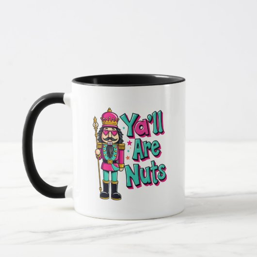 Mug Vous êtes fous Casse-Noisette drôle de Noël (Gauche)