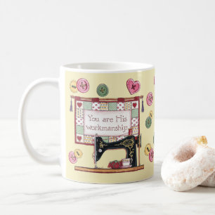 Mug Vous êtes la machine à coudre de la main de Dieu