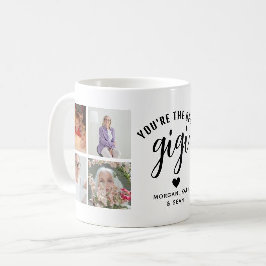 Mug Vous êtes la meilleure Gigi Photo Collage Keepsaké (Devant gauche)
