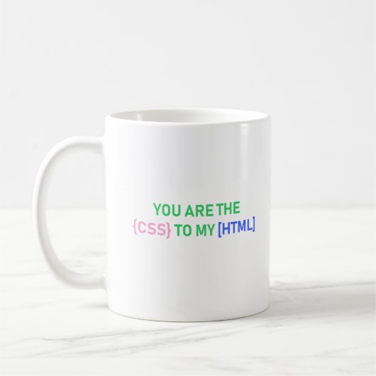 Mug Vous Êtes Le CSS De Mon HTML, Drôle Développeur Ge (Gauche)