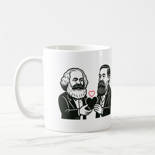 Mug Vous êtes le Marx de ma Engels Valentine Card (Gauche)