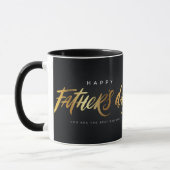 Mug Vous êtes le meilleur papa jamais Black Gold Fête  (Gauche)