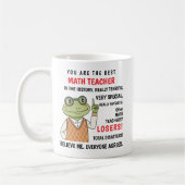Mug Vous êtes le meilleur professeur de mathématiques. (Gauche)