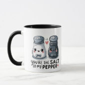 Mug "Vous êtes le sel à ma poivre" Couple unique (Gauche)