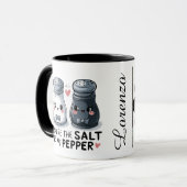 Mug "Vous êtes le sel à ma poivre" Couple unique (Devant gauche)