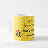 Mug Vous êtes les abeilles Knees jaune abeilles café (Devant gauche)