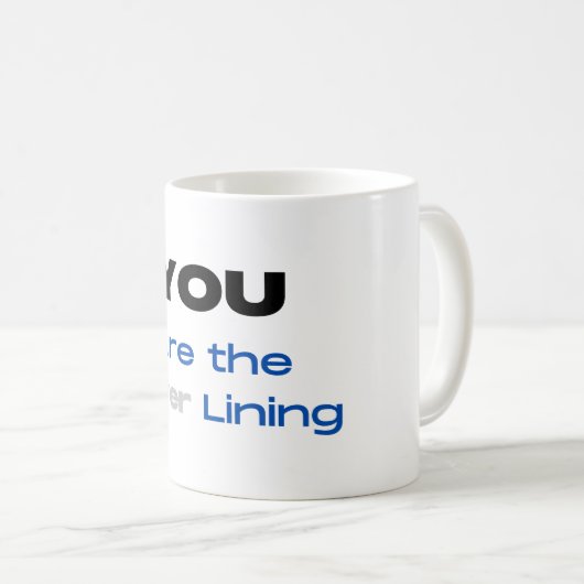 Mug Vous êtes les perruques de lin en argent (Devant droit)