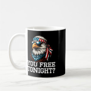 Mug Vous êtes libre ce soir Aigle Drôle Patriotique Am