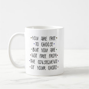 Mug Vous êtes libre de choisir Open Minded Cerveau