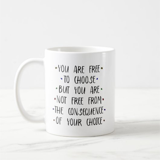 Mug Vous êtes libre de choisir Open Minded Cerveau (Gauche)