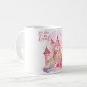 Mug Vous êtes Loved Palace sur le nuage rose (Devant gauche)