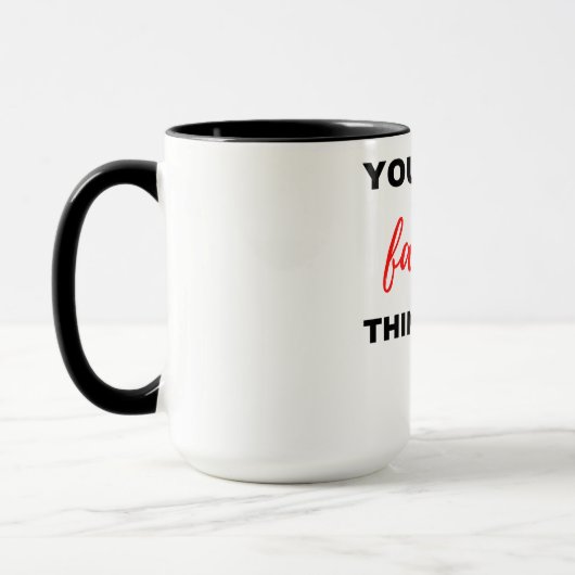 Mug Vous êtes ma chose préférée à faire Noir (Gauche)