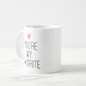 Mug Vous êtes ma citation préférée Coeur Saint Valenti (Devant gauche)