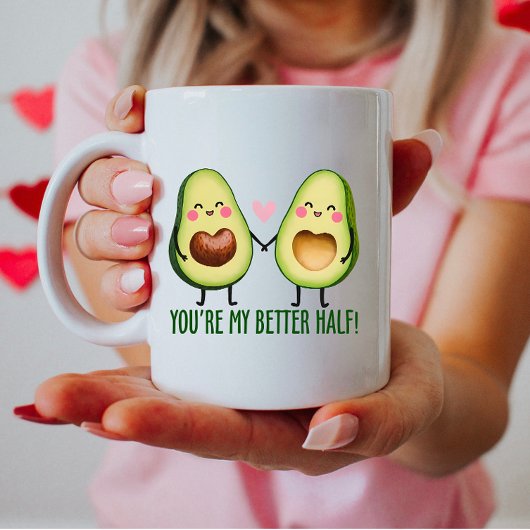 Mug Vous êtes ma meilleure moitié, mignon avocat
