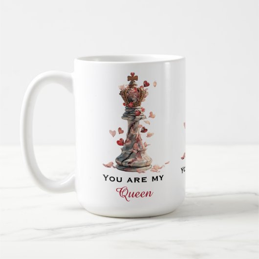 Mug Vous êtes ma Reine Chess Saint-Valentin (Gauche)