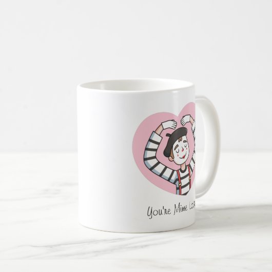 Mug Vous Êtes Mime Amour, Mon Amour, Mignonnes Valenti (Devant droit)