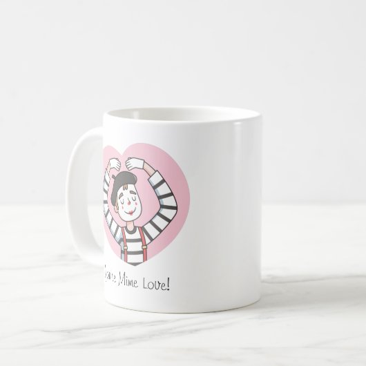 Mug Vous Êtes Mime Amour, Mon Amour, Mignonnes Valenti (Devant gauche)