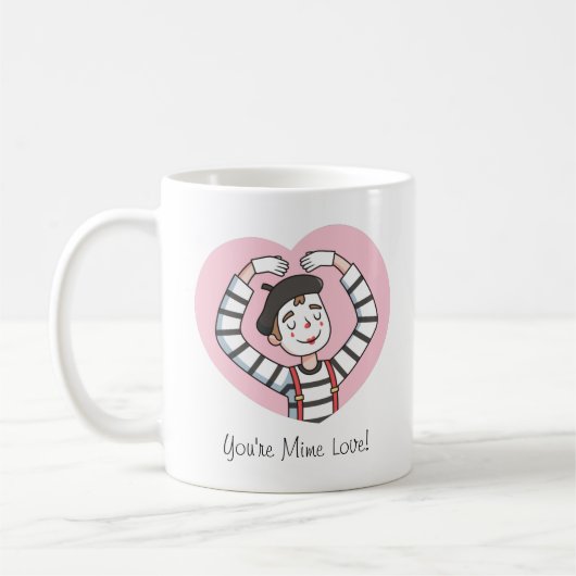 Mug Vous Êtes Mime Amour, Mon Amour, Mignonnes Valenti (Gauche)
