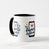Mug Vous êtes mon affection numérique de notification  (Devant gauche)