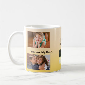 Mug Vous êtes mon cœur – Quatre photos pour maman