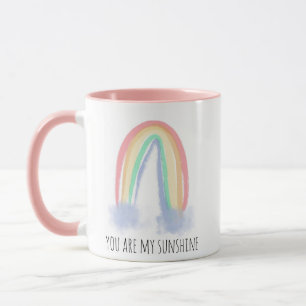 Mug Vous êtes mon eau de soleil arc-en-ciel peint à l'