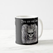 Mug Vous êtes mon gothique personnalisable roi (Devant droit)