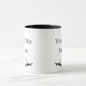 Mug Vous êtes mon pilote favori, avion et coeur (Centre)