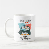 Mug Vous êtes mon pingouin - Couples de nom personnali (Gauche)