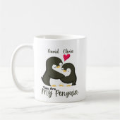 Mug Vous êtes mon pingouin - Couples de nom personnali (Gauche)