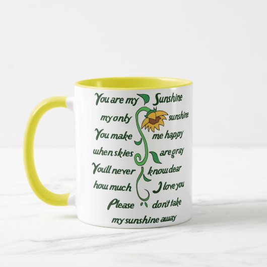 Mug Vous êtes mon soleil (Gauche)